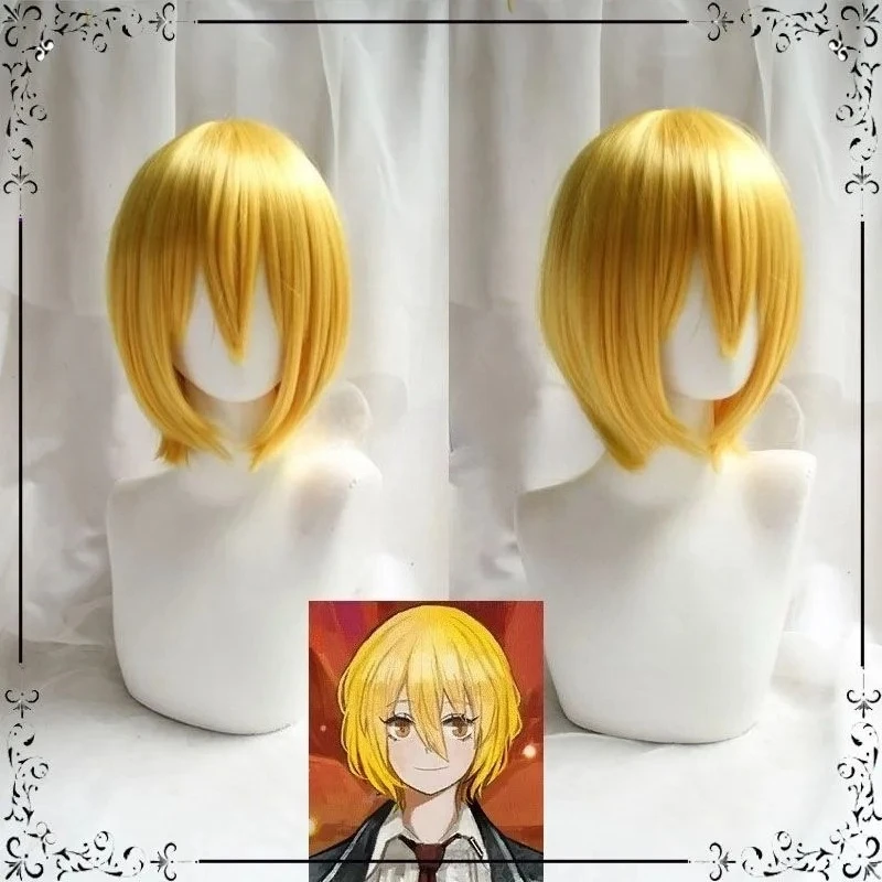 Peluca de Cosplay Magic Don Quijote, disfraz de pelo dorado, accesorio para Par y actuación, ipment inmediatamente disponible