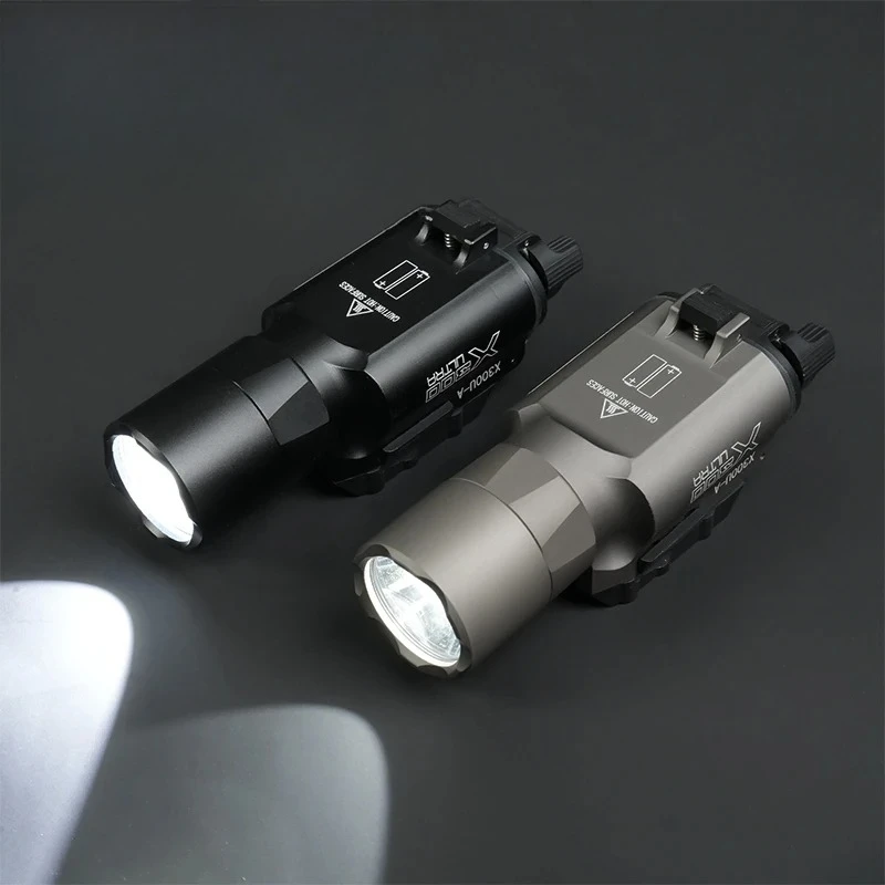 미국 창고 메탈 SF X300 X300U 울트라 피스톨 스카우트 라이트 전술 소총 에어소프트 사냥 무기 플래시라이트 20mm 레일용