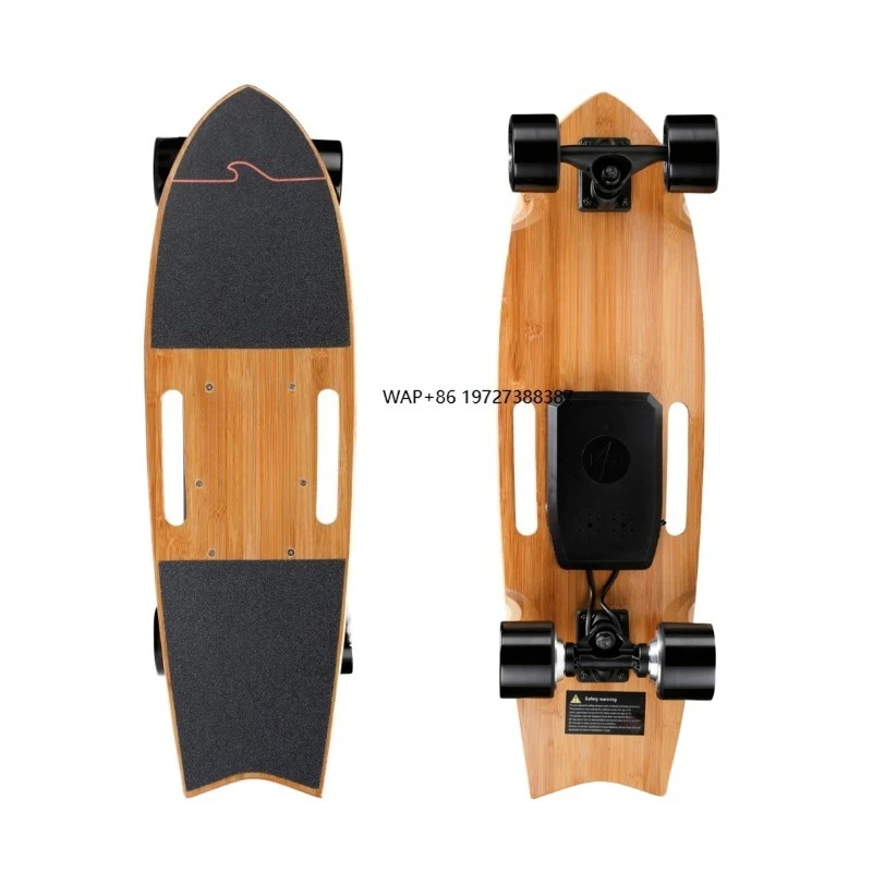 Electric Skateboard 700W Dual Hub Motor 4000mAh Lithium Battery Maple 7-Layer Deck High Speed 20km/h ABEC-7 Bearings