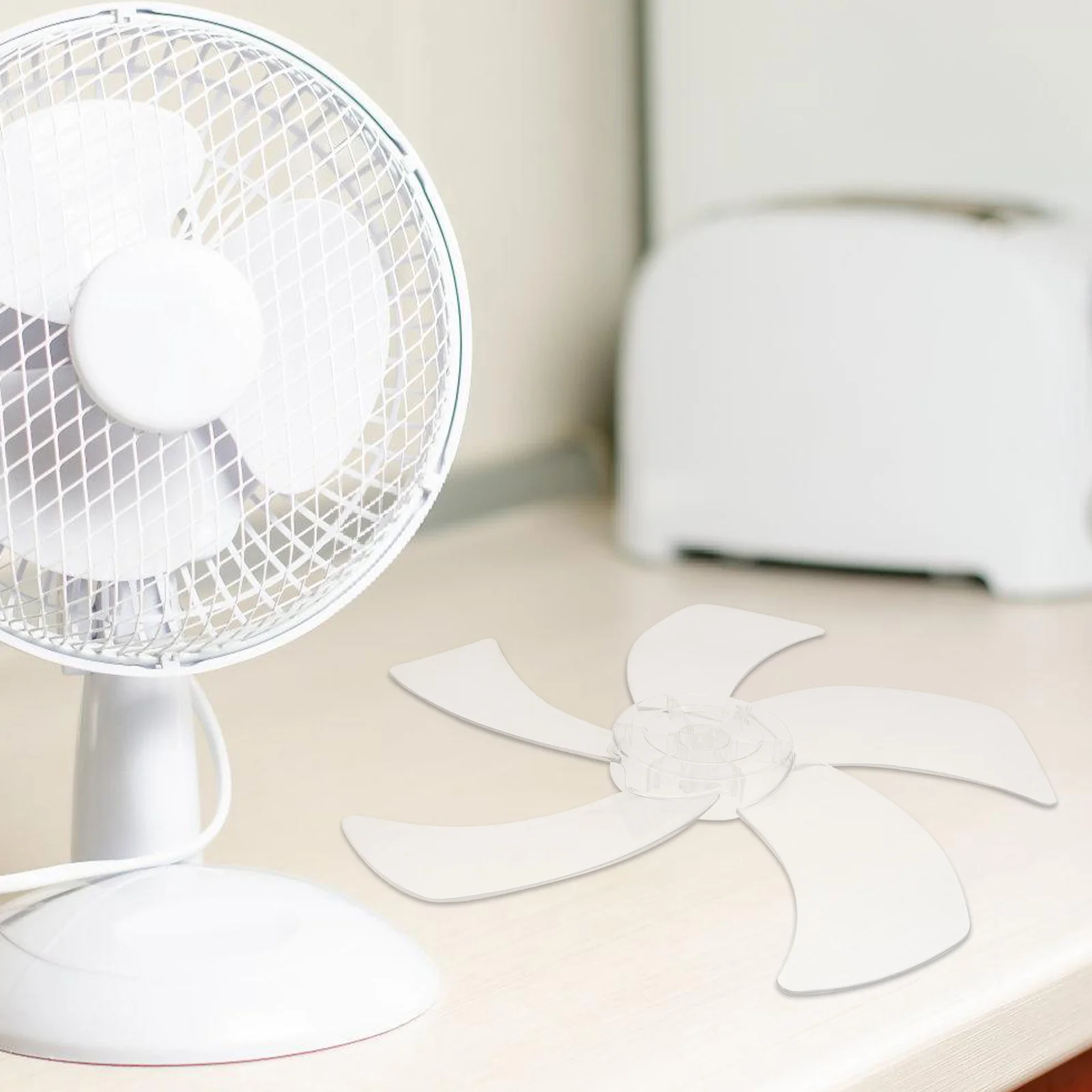 

Fan Blades Replacement for Table Standing Pedestal Floor Electric Fan High Durability As Plastic Fine Craftsmanship Smooth Edges