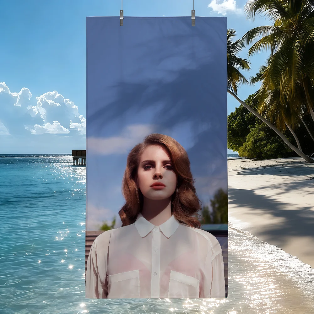 Singer L-Lana Del R-Rey Towel Sports Quick Dry Travel Camping Sandproof Soft Light Large Beach Towel