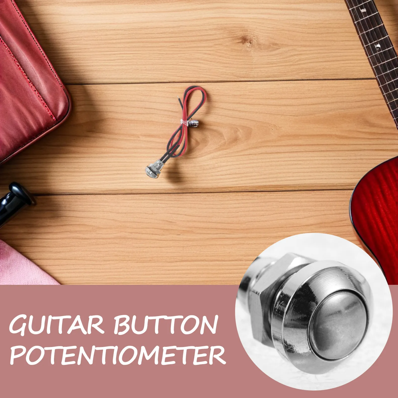 Momentary Push Button Switch 8Mm Guitar Accessory Flush Mount Non-Latching Kill Switch Control Plate Wiring Parts