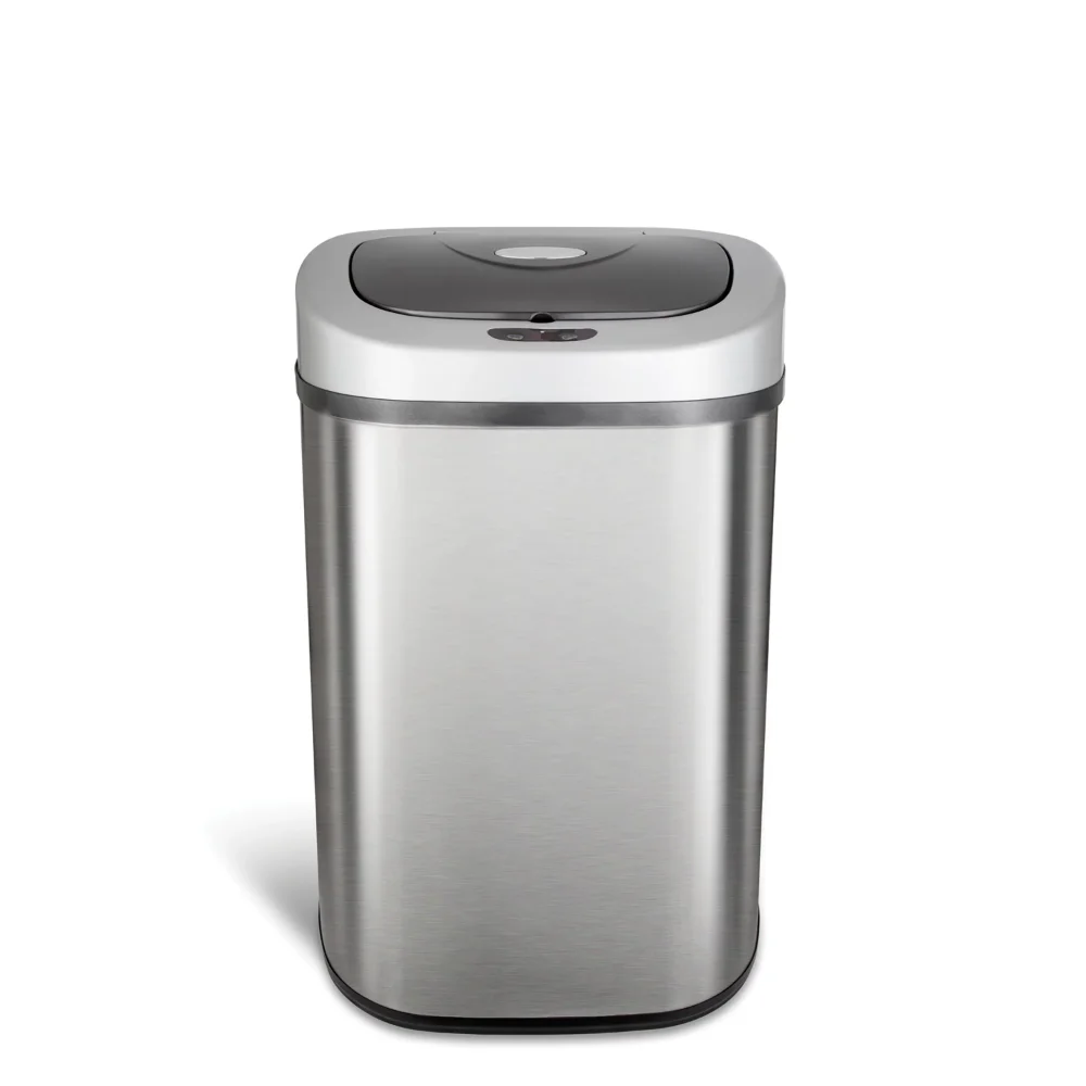 21.1 Gallon Trash Can, Motion Sensor Touchless Kitchen Trash Can, Stainless Steel  Trash Can Kitchen Car Trash Can