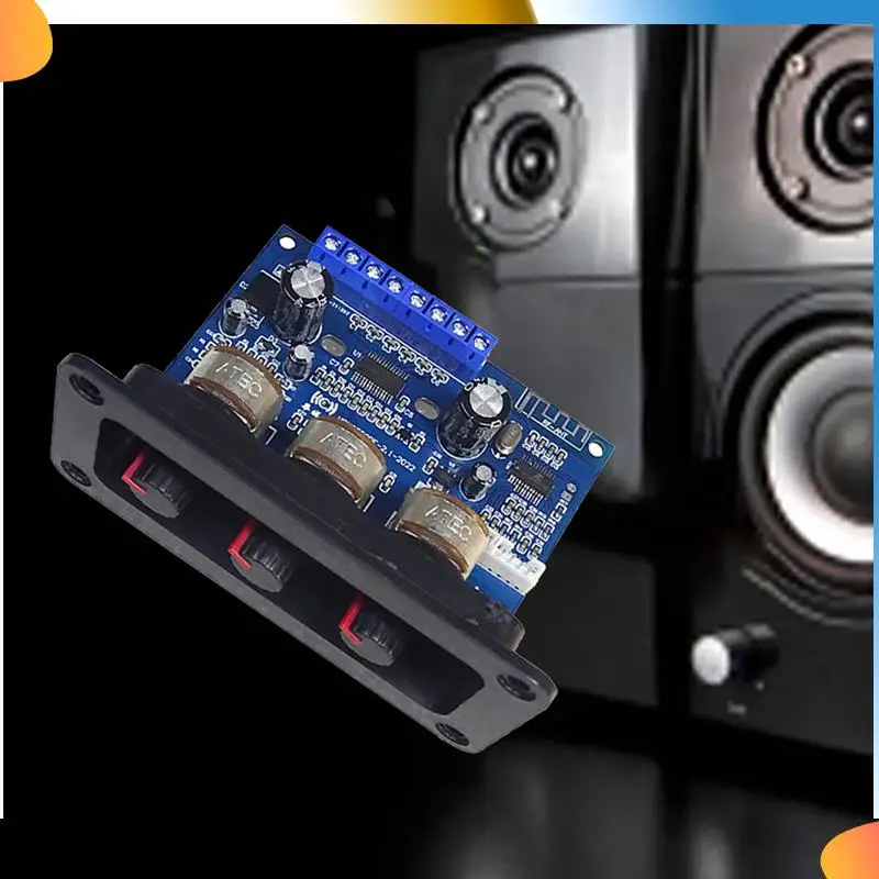 

B48A 10X 2.1 Channel Digital Power Amplifier Board 2X25W+50W Bluetooth 5.0 Subwoofer Class D Audio Amplifier Board DC 12-20V