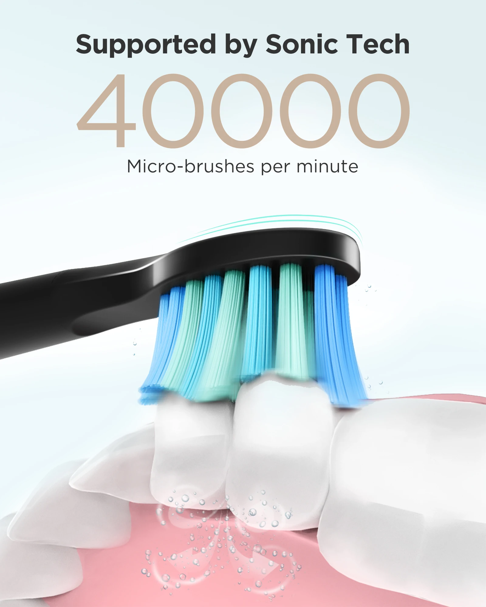 Fairywill Electric Sonic Toothbrush USB Charge FW-D7S Rechargeable Waterproof Electronic Tooth Brushes Replacement Heads Adult