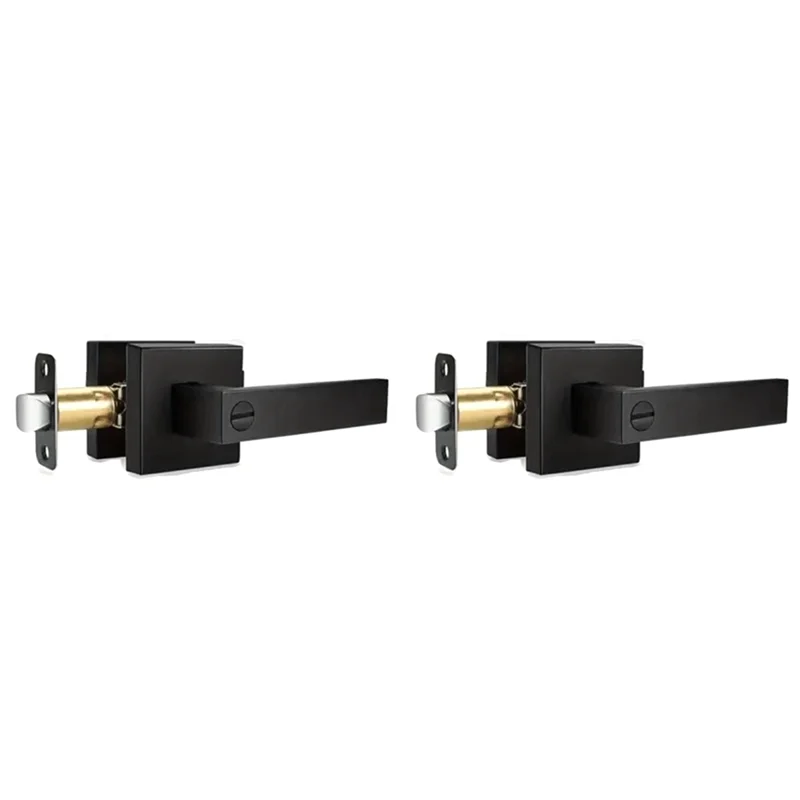 

【ADORN】2X дверной рычаг, внутренние дверные ручки без ключа, комплекты замков для дверных рычагов для спальни, ванной комнаты, современные дверные ручки