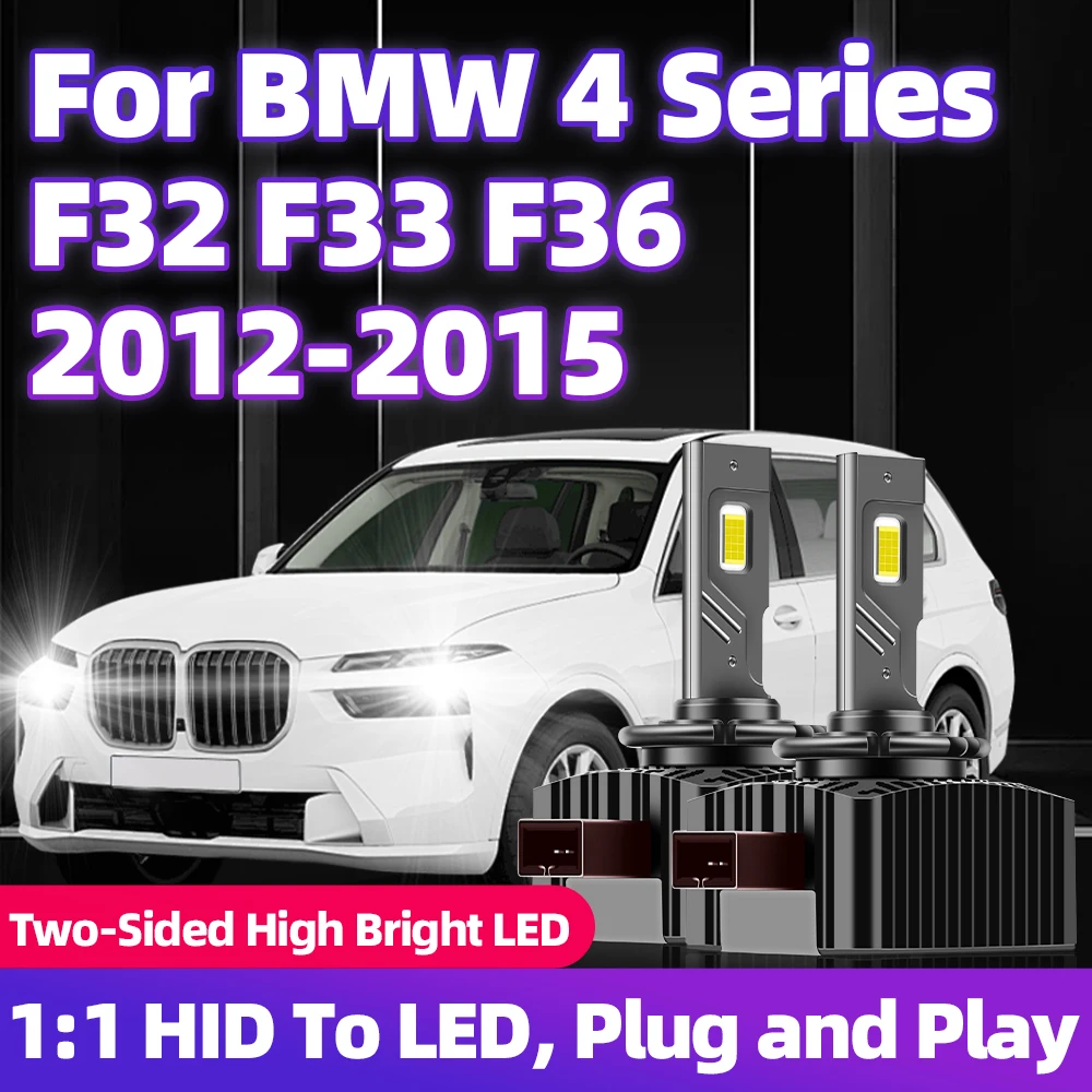 

Для BMW 4 серии F32 F33 F36 2012 2013 2014 2015 передние фары HID Plug & Play D1S 1: 4 _ двусторонние CSP 3570 чип автомобильные лампы