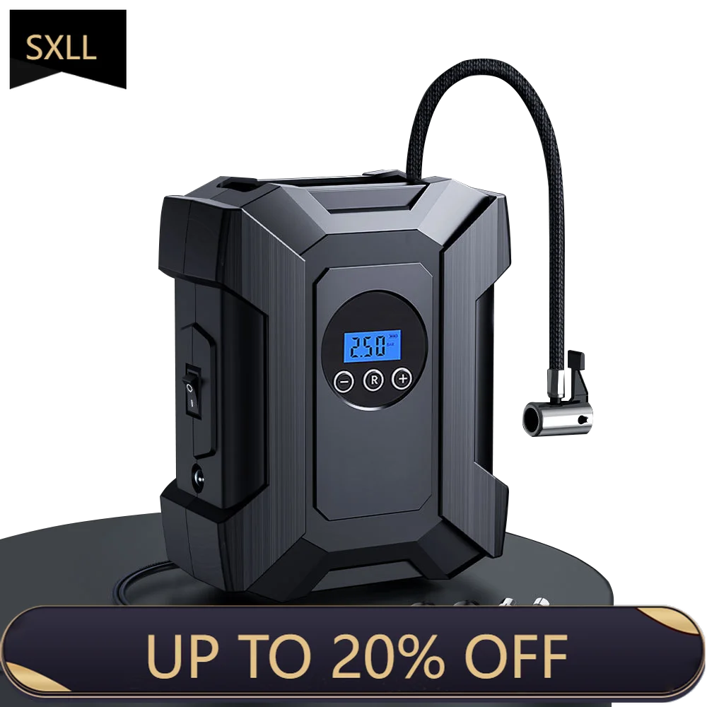 

SXLL Auto Automatic Tire Inflator Digital Display Air Compressor Pump