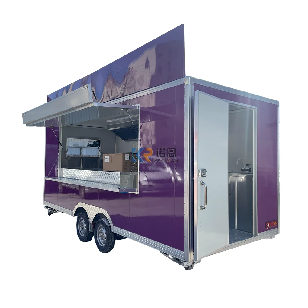 2023 Food Truck Trailer Airstream Affordable Trailers Concession For Fully Equipped Ice Cream Coffee Fast Food Truck For Sale