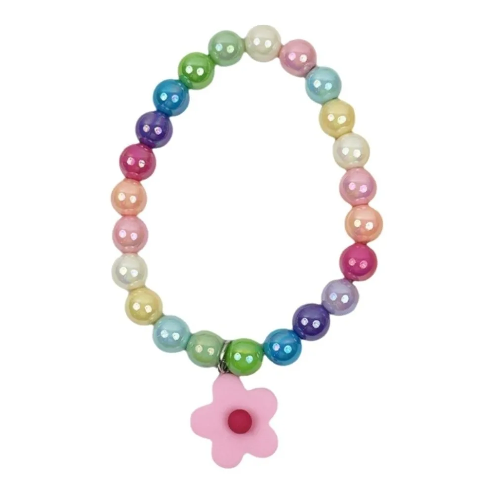 

Adjustable Beaded Cat Flower Pendant Elastic Cat Pet Neck Chain Candy Color Pet Jewelry Dog Cat Pet Collar