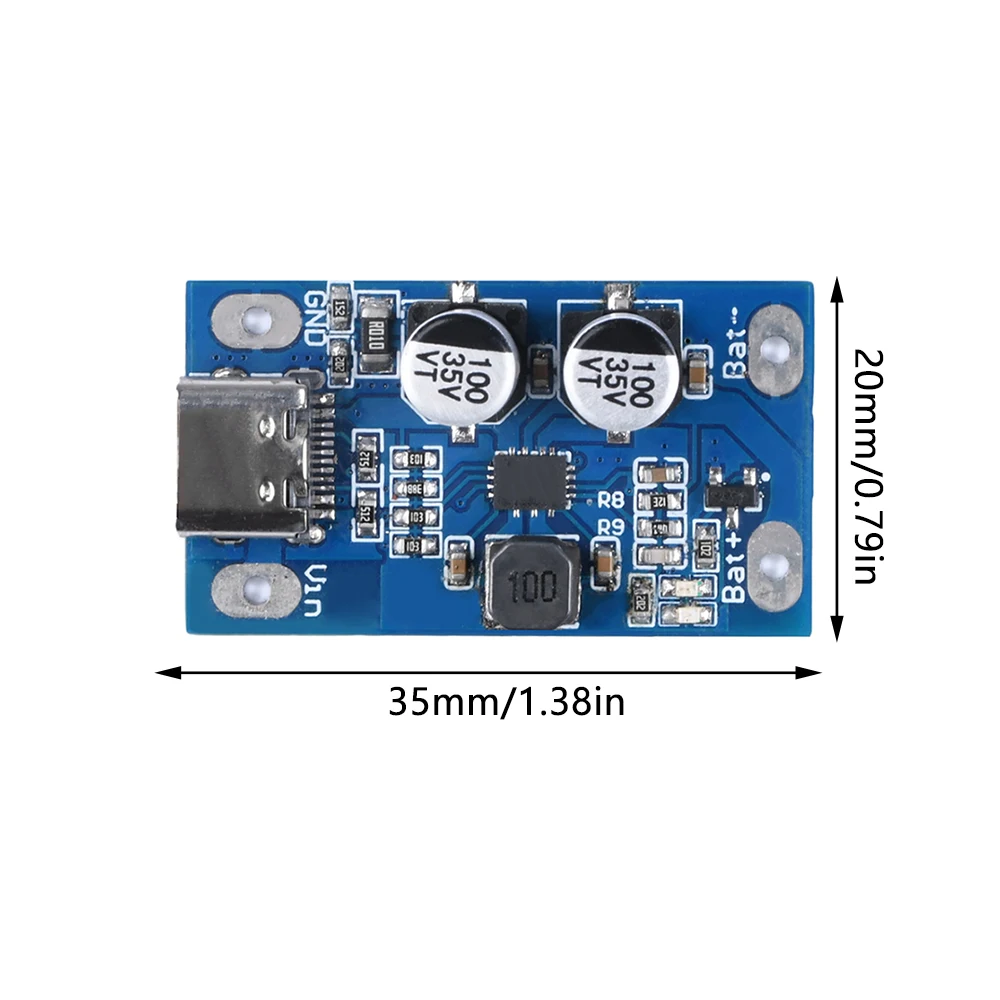 Type-C USB 1/2/3/4S BMS 4.2V 8.4V 12.5V 16.8V 2A Lithium Battery Charging Boost Buck Module Support Fast Charge With Indicator