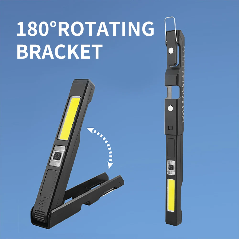 1pc Smiling shark GZ-5120 Work Light, LED Work Light & Portable Task Light Rechargeable with Adjustable Brightness for Emergency