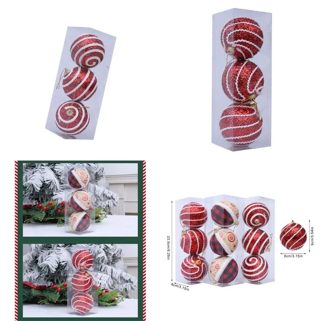 

E8BD Christmas Tree Balls Ornament Christmas Tree Decorations For Home Party