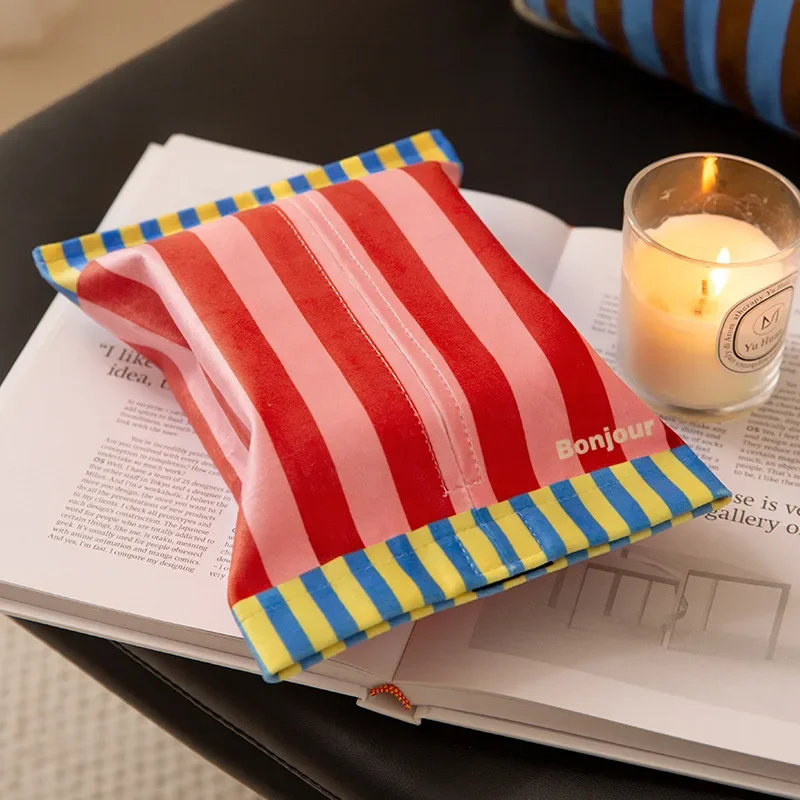 Memphis Rhapsody Luxury Tissue Box Bathroom Toilet Paper Holder Vintage Living Room Car Organizer Decorative Napkin Dispenser view 3