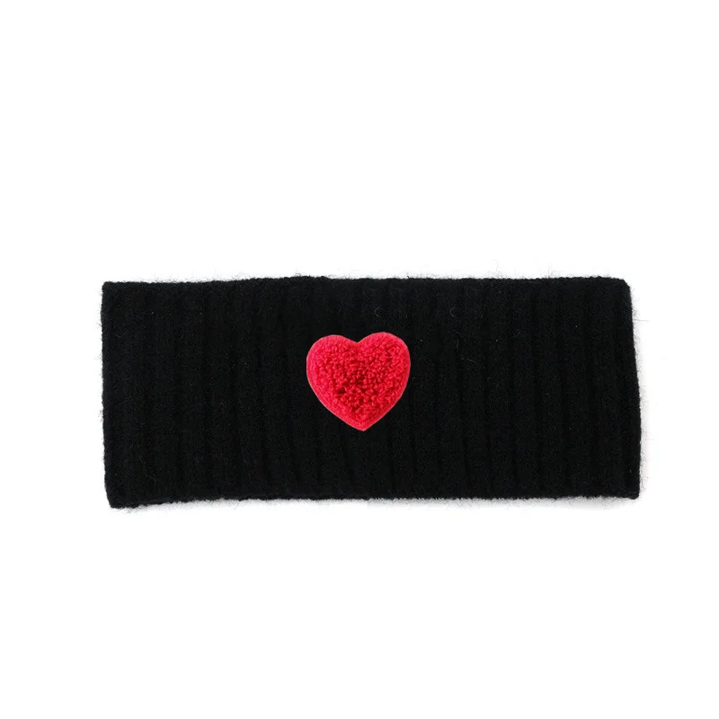 001X Fashion smiling face Headband For Girls Hair Accessories knitted Headbands Headbands For Women letter patch Ear Headband