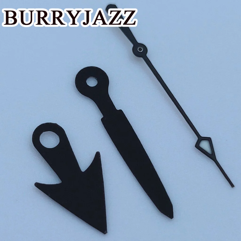 BURRYJAZZ NH35 NH36 NH38 7S26 7S36 4R35 4R36 Watch Hands Black White Black Yellow Hands Green Luminous