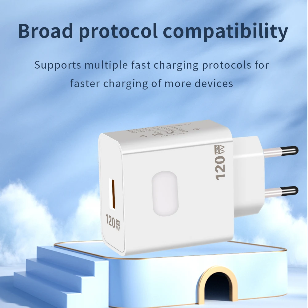 GaN USB Charger Fast Charging Quick Charge 3.0 Type C Cable Mobile Phone Charger Adapter For iPhone Huawei Samsung Xiaomi 14