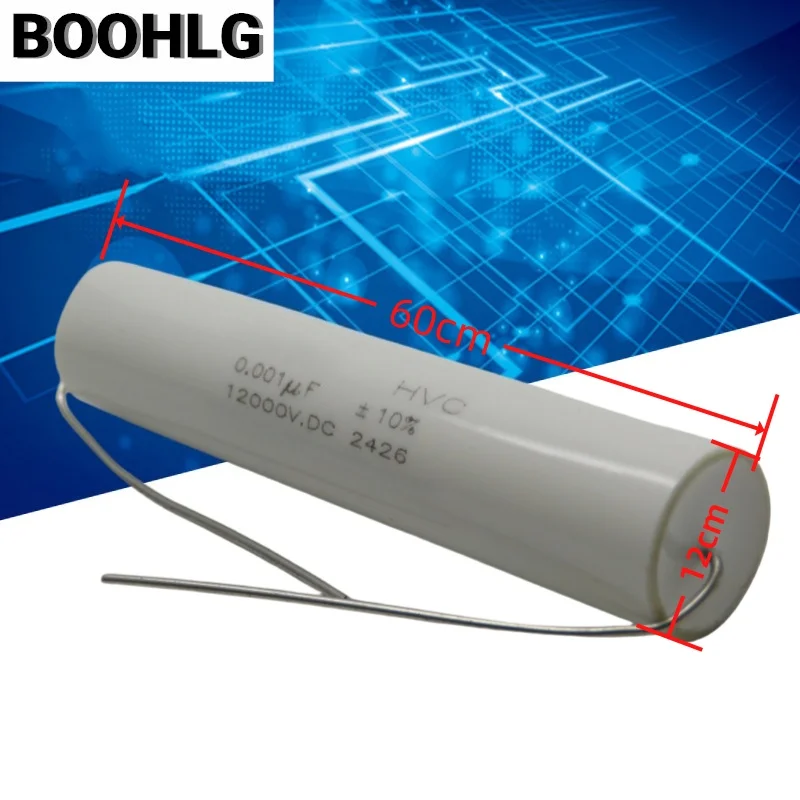 

2PCS high voltage polypropylene film capacitor 0.001UF 102/12000V 12kv 12X60MM