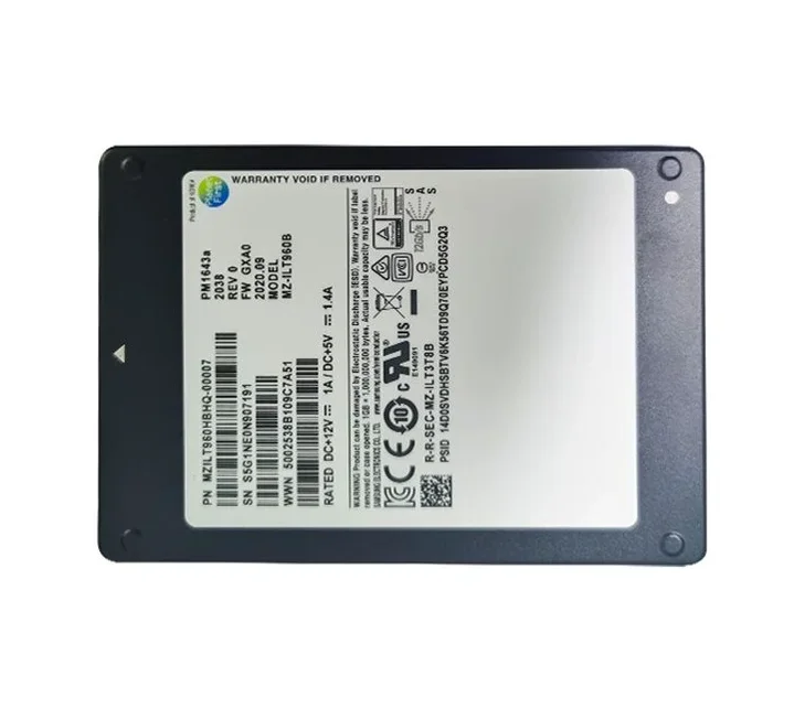 PM1643a 7,68T MZILT15THALA-00007 SAS SSD 15,36 TB Solid State Drive Metall Kunststoffgehäuse SATA Server Intern Extern