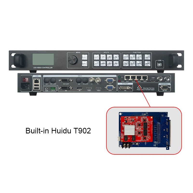 LED Video Controller Processor AMS AX900 similar Novastar VX400 Processor built-in Huidu Sending Card Seamless Switching Splicer