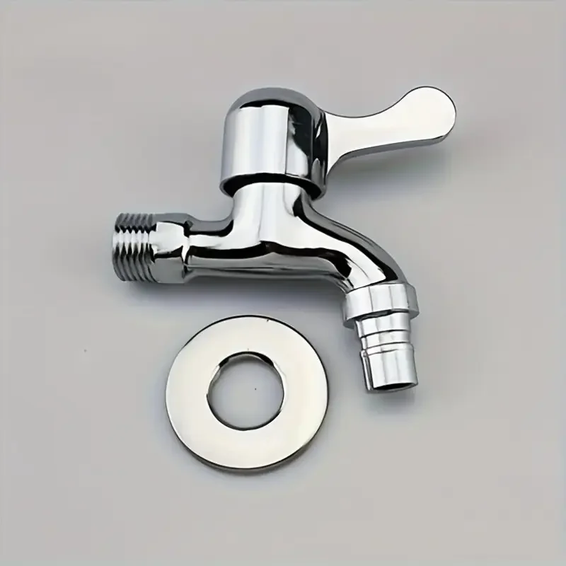 1 Universal Faucet Suitable for Home and Garden Use - Alloy Structure Faucet with Adjustable Flow, Connects to Washing Machine/Hose/Sink Plumbing System - Single Cold Water Washing Machine Faucet - Water Valve, Water Kettle view 6