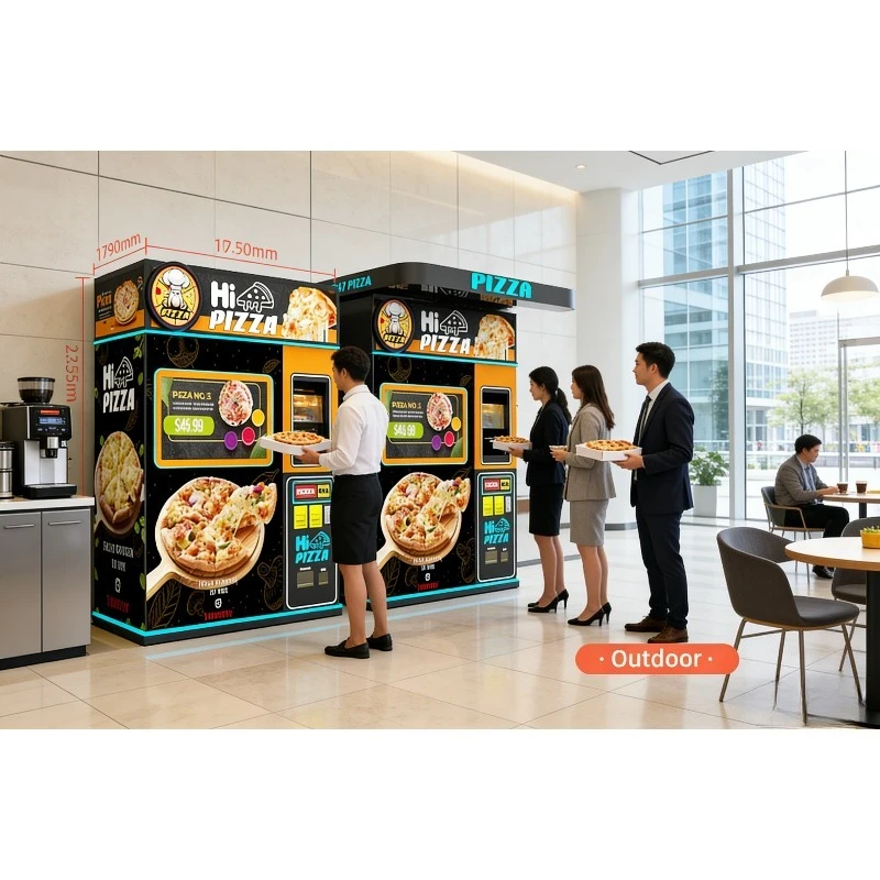 Pizza Making Vending Machine Fresh Hot Food Outdoor Automatic Pizza Vending Machine Best Seller for Sale
