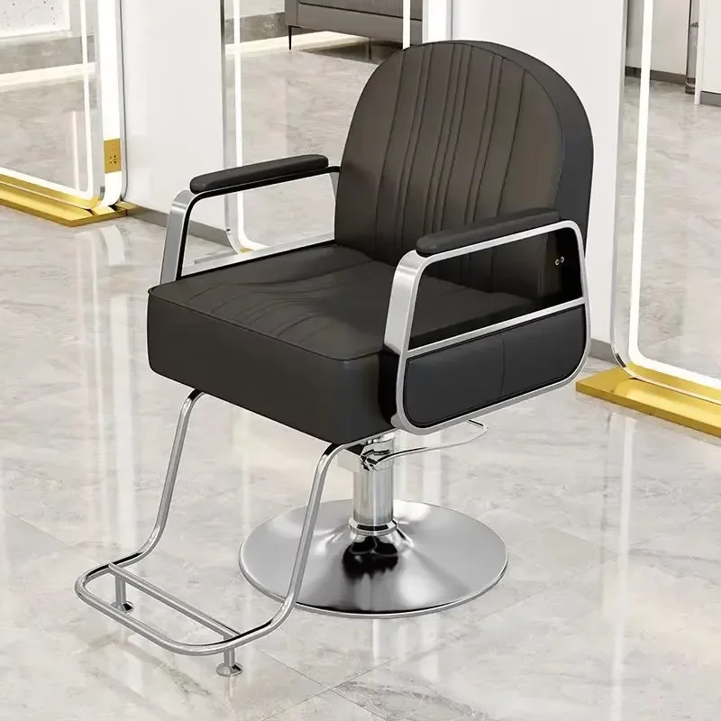 Poltrone da barbiere estetiche di lusso Poltrona da parrucchiere professionale girevole in altezza regolabile per pedicure Vanity Barberia Salon Furniture