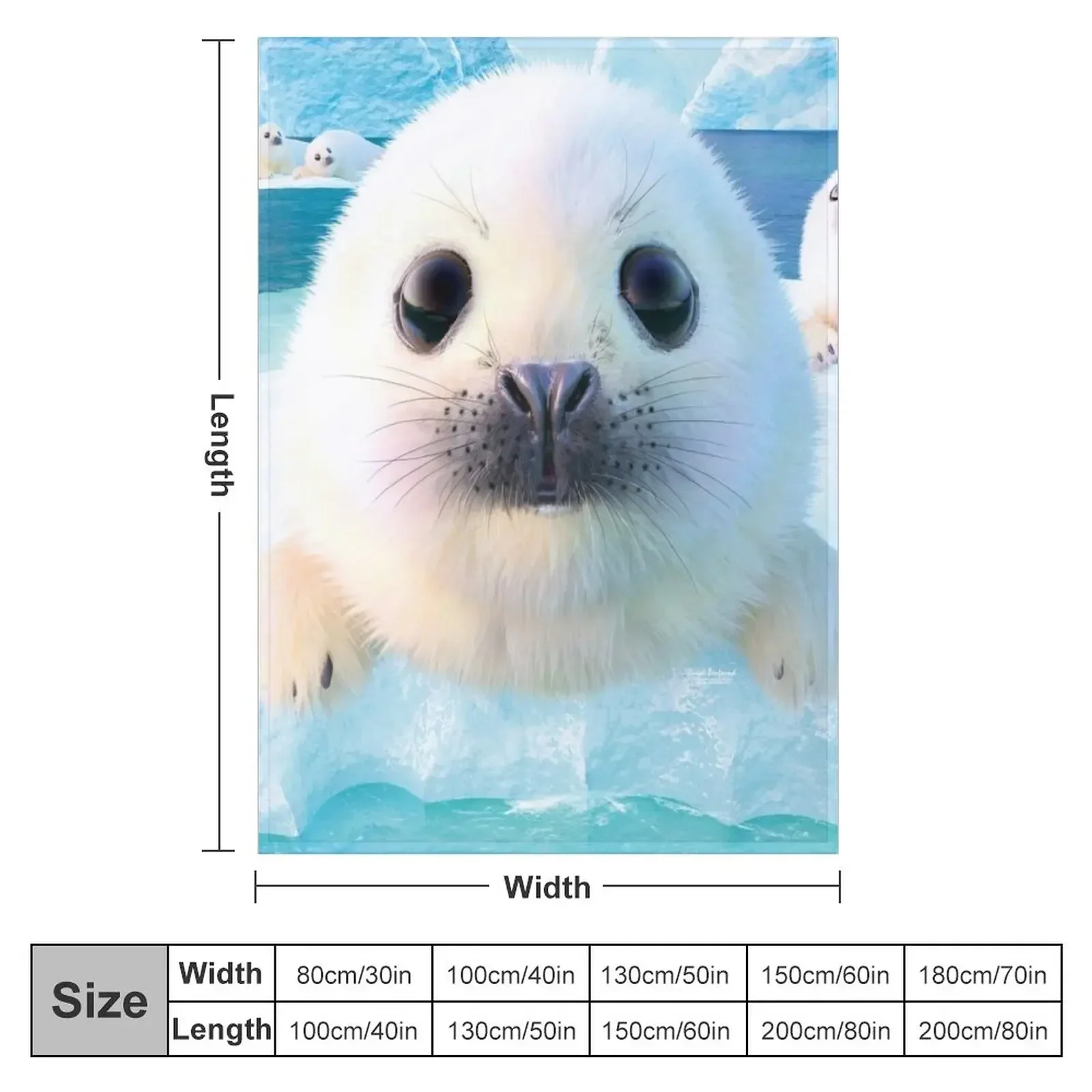 Seal pup sea Throw Blanket Tourist Decoratives sofa bed blankets and throws Blankets