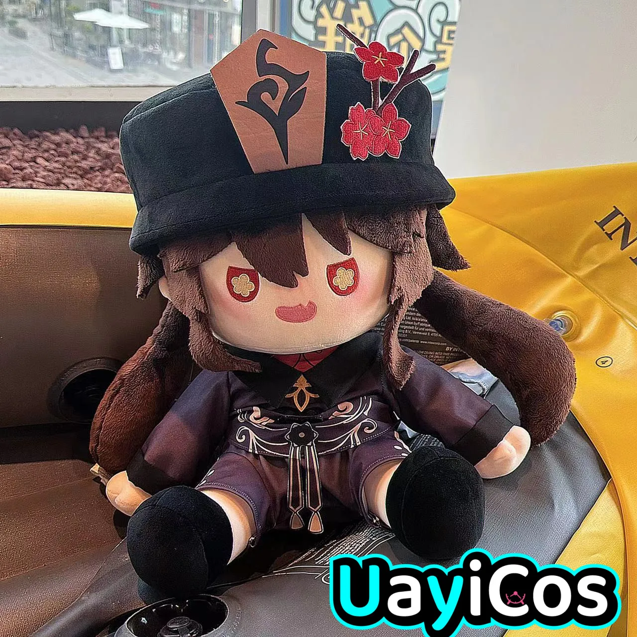 

New Hutao Hu Tao Genshin Impact Stuffed 40cm Plushie Plush Cotton Doll Clothes Outfits Soft Pillow Anime Figure Toy Gifts Cospla