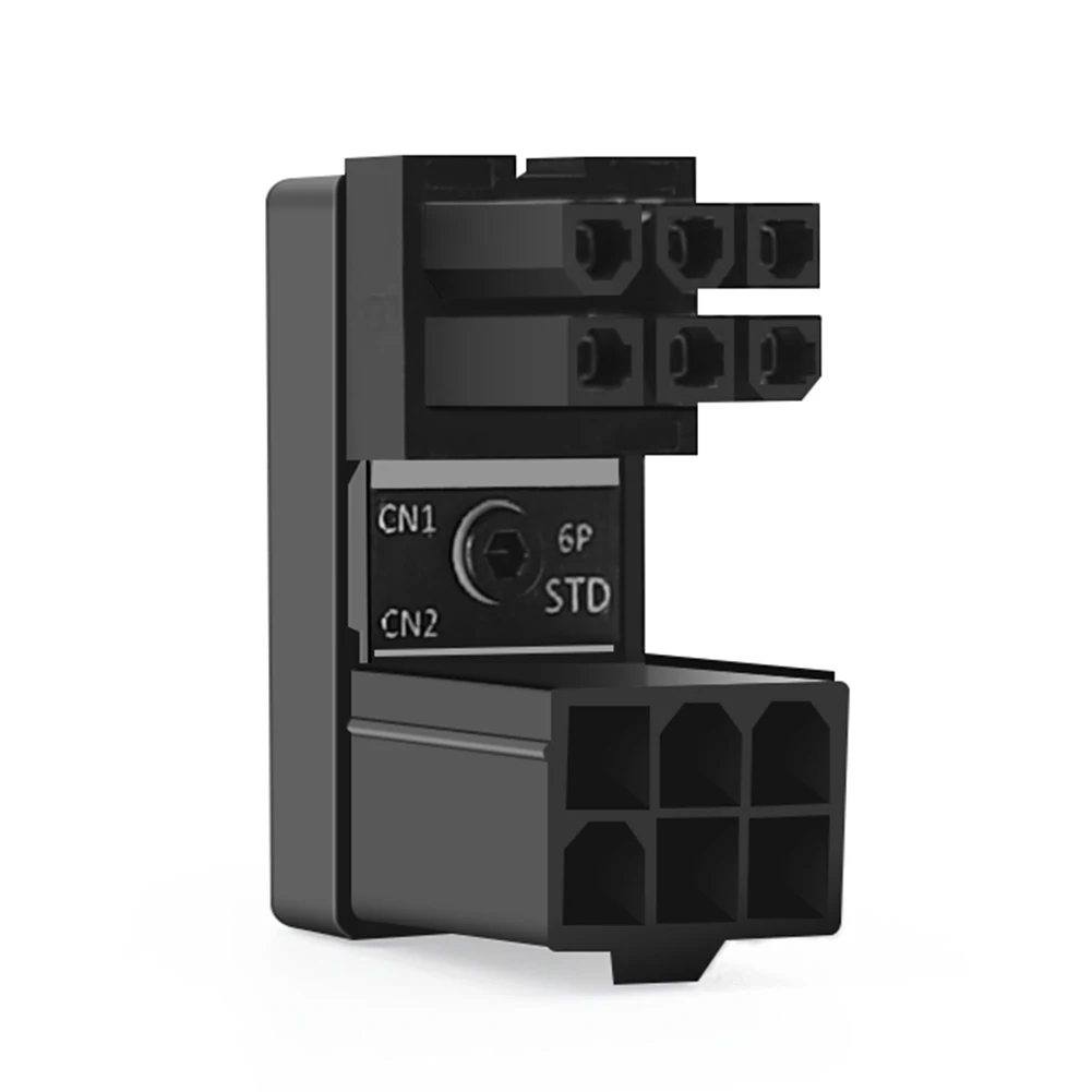 1 Stuks Atx 8 Pin Vrouwelijk Naar Mannelijk 180 Graden Schuine Draaiende Connector Voedingsadapter Elleboogkop Voor Desktop Grafische Videokaart Gpu