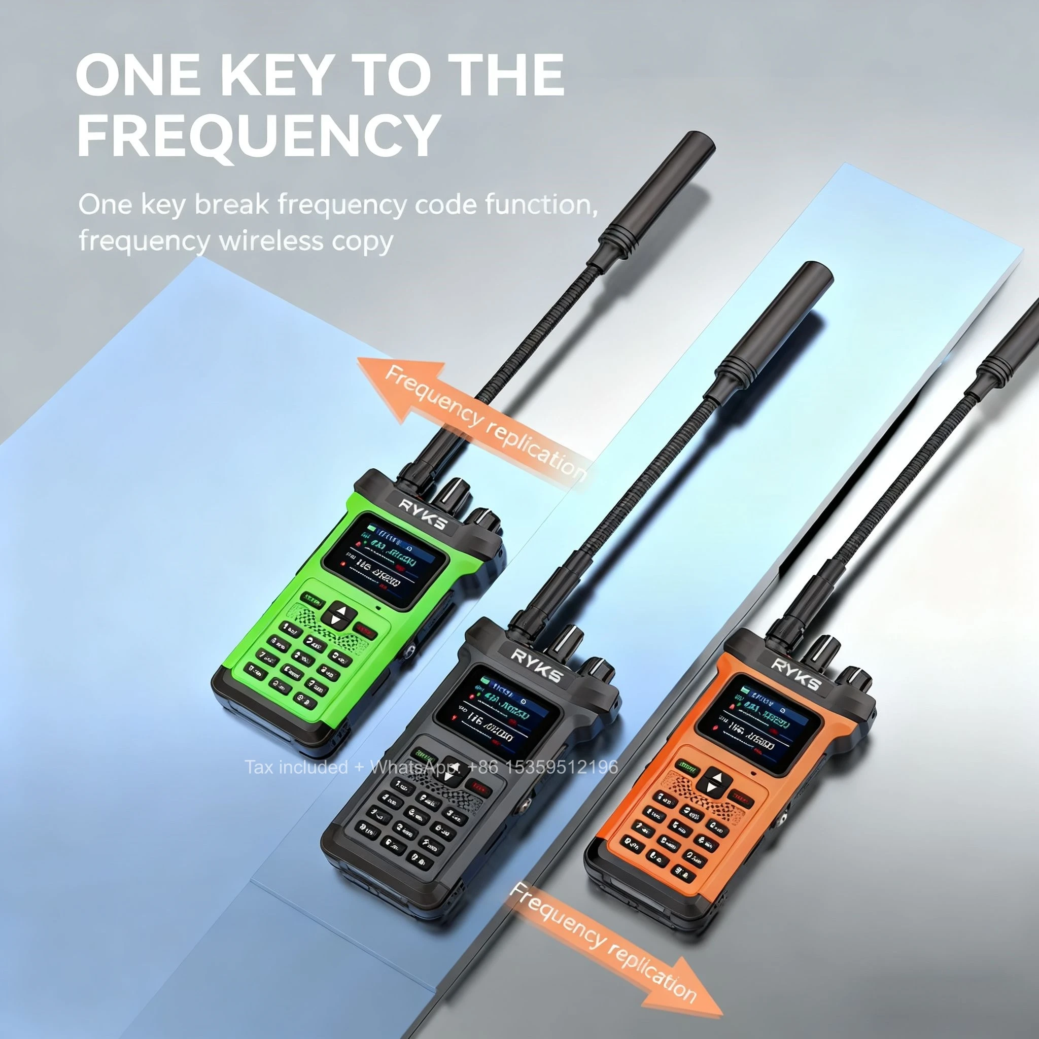 Ry-8500 20 واط عالية الطاقة طويلة المدى أجهزة اتصال لاسلكية نسخة تردد متعدد الموجات نوع-C شاحن مجموعة لاسلكية التخييم هام