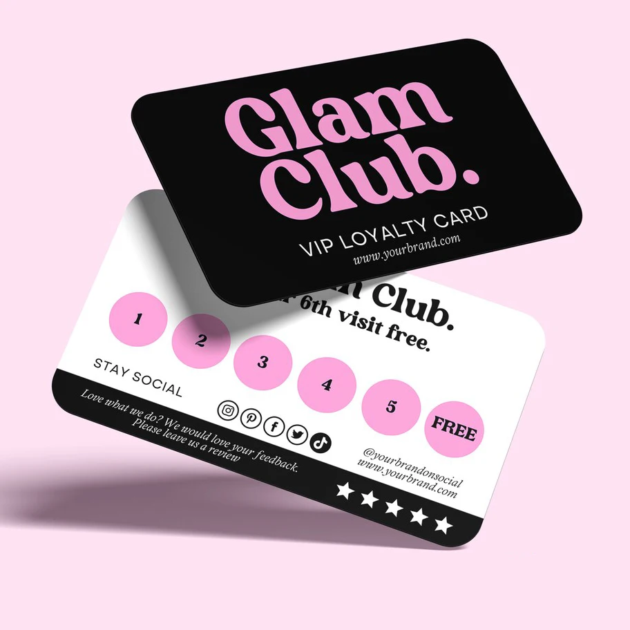 Custom Credit PVC Business Card Plastic Membership VIP Logo Name Waterproof Double Side Thank You Gift 85.5*54mm 0.76mm 100pcs