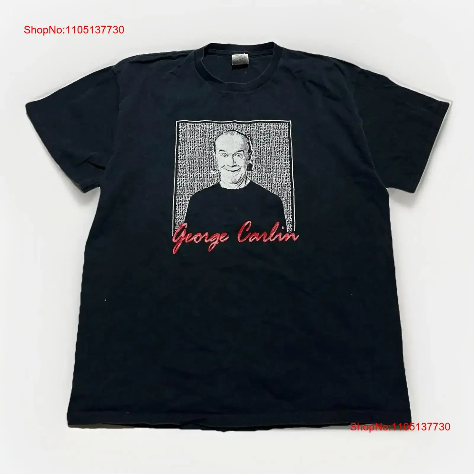 VINTAGE George Carlin T Shirt Comedy Size XL vintage Washed designer clothes Stretched Comfortable Unisex Soft Versatile