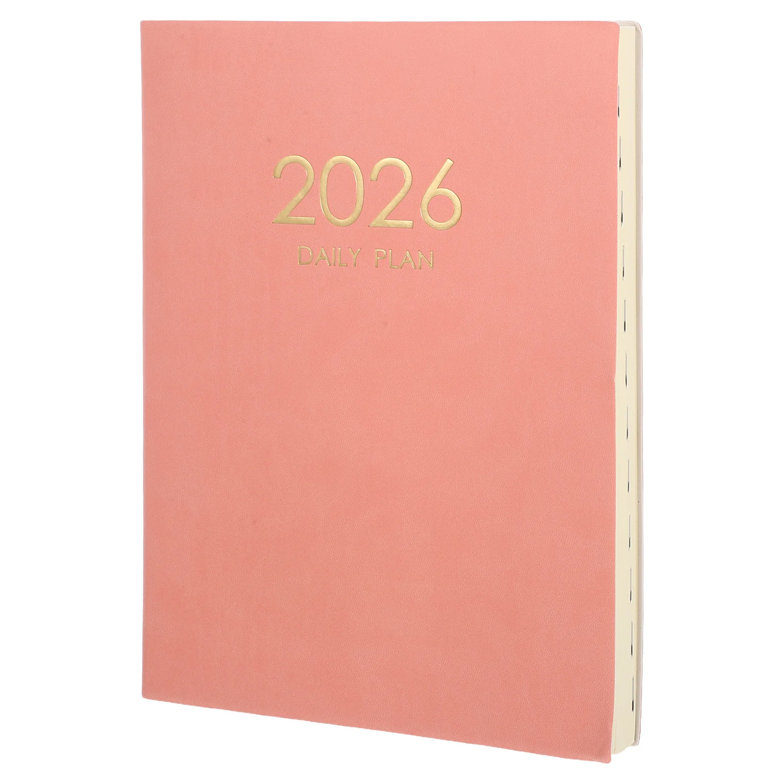2026 A4 PU Planner Appointment Daily Calendar English Paper 11.2x8.2 Academic Schedule Notebook Teacher Student