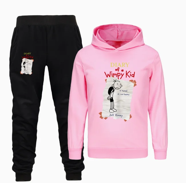 Diario di un bambino Wimpy World Book Day Abbigliamento per bambini Maglione con cappuccio Felpa Cartoon Pullover Hip Hop Adolescente Ragazzi Ragazze4225