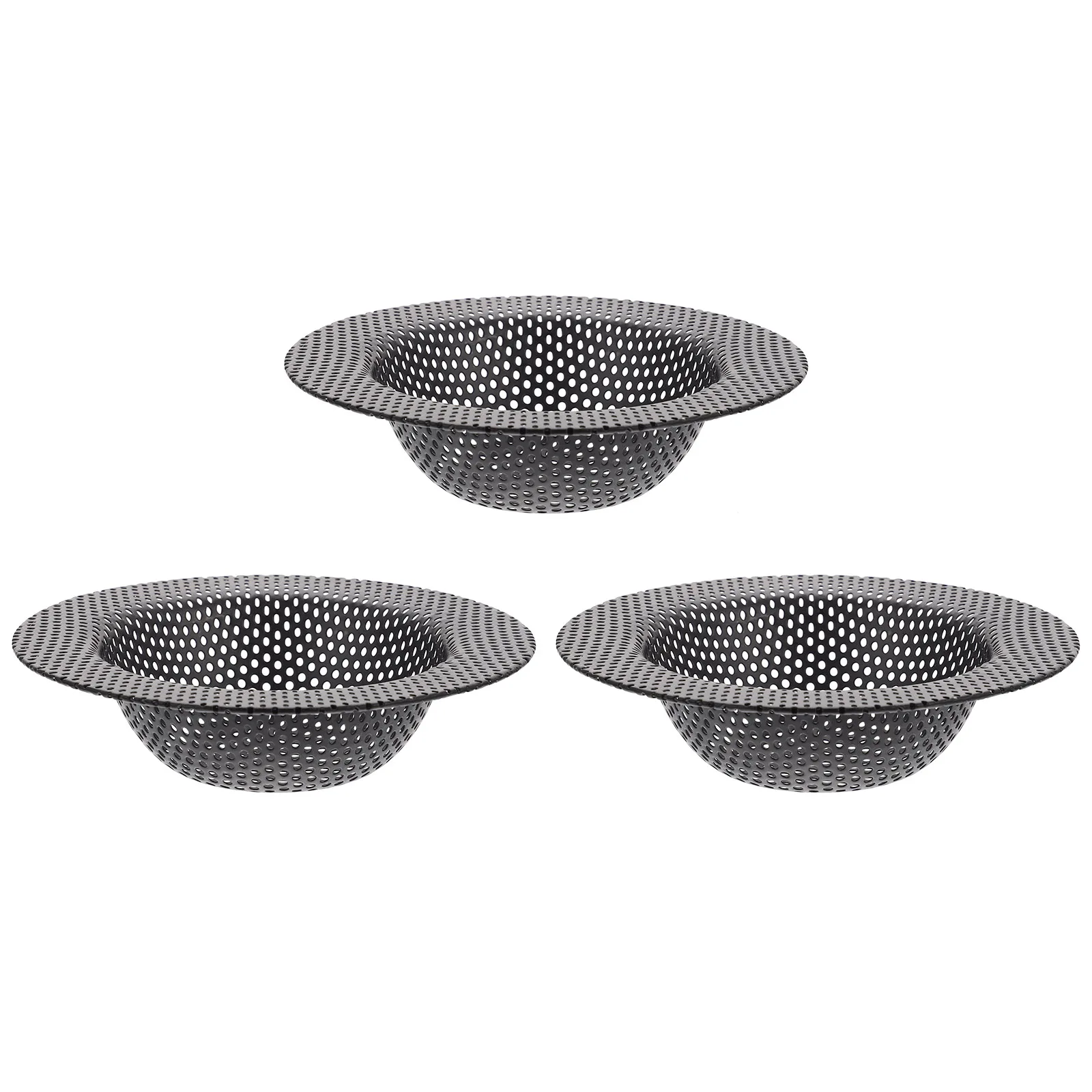 

3pcs Filter Strainers Drain Anti-Clogging Stainless Steel Stopper Dense Holes Smooth Edges For Kitchen Sink Bathroom Bathtub