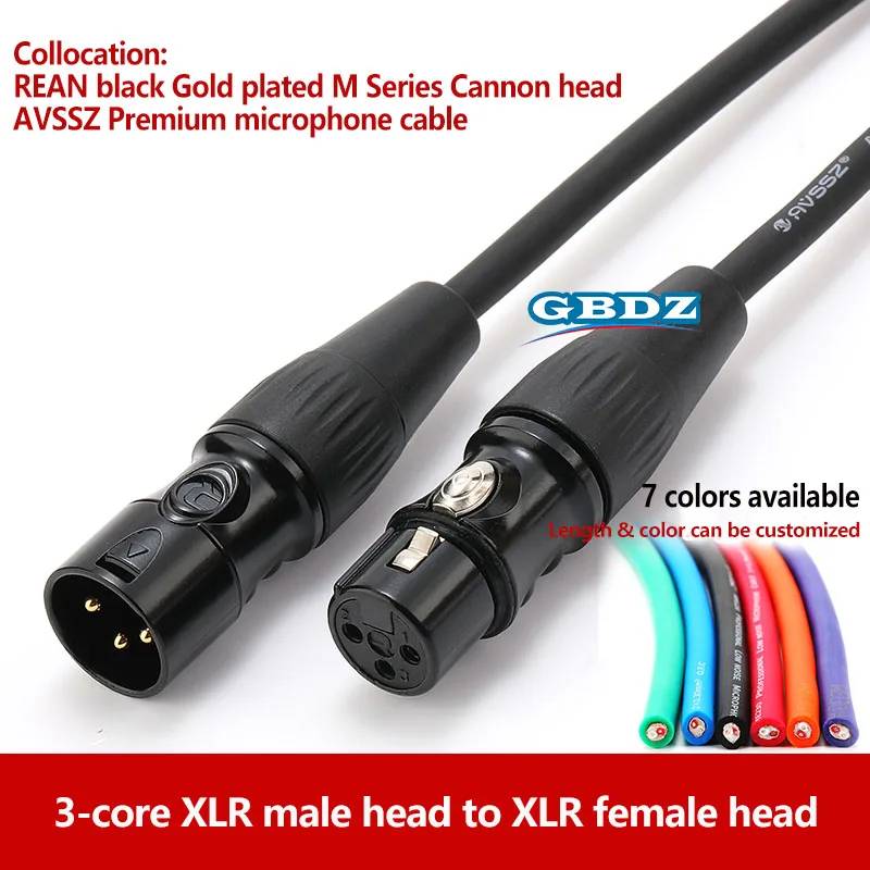 3 Pin XLR Audio Balance Microphone Cable Male / Female Extension Conversion Line Applicable To Recording Studio Concert KTV