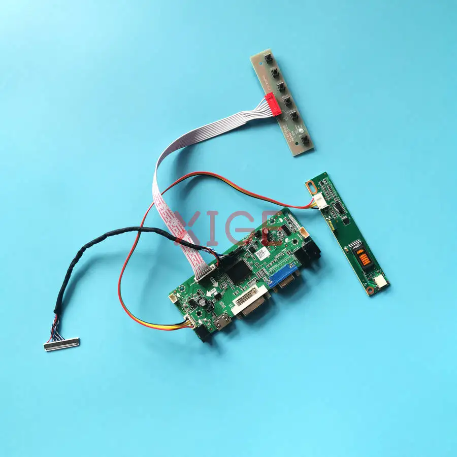 Matrix Controller Drive Board Fit QD15XL09 QD15XL01 QD15XL06 QD15XL04 1024*768 1-CCFL 1024x768 HDMI+DVI+VGA LVDS 30-Pins DIY Kit