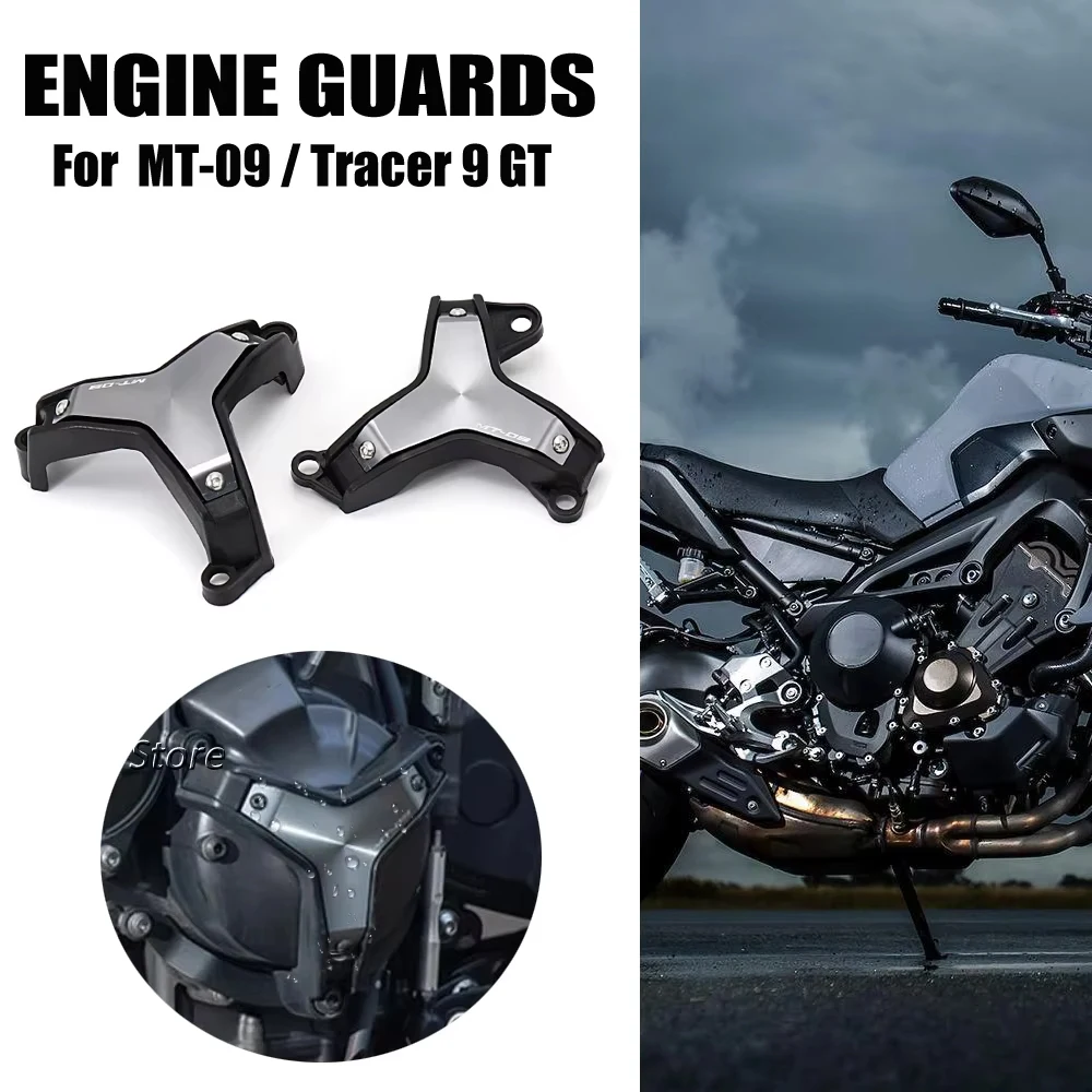 

NEW Tracer 9 GT Motorcycle Accessories For Yamaha MT09 MT 09 mt09 2021 2022 Engine Side Cover Protectors Engine Cylinder Cover