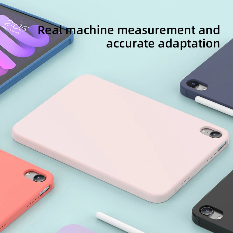 

official Liquid Silicone Case for 2022 iPad Air 5 10.9 Air 4 Full Cover Case for iPad Pro 11 2018 2020 2021 Case Mini 6 10.2