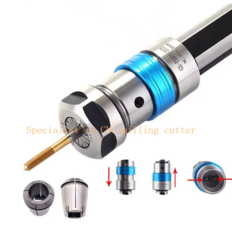 텔레스코픽 탭척 TER20 TER25 ER20 ER25 D20 25 CNC 선반용 플로팅 탭척 과부하 보호 토크 탭핑 홀더