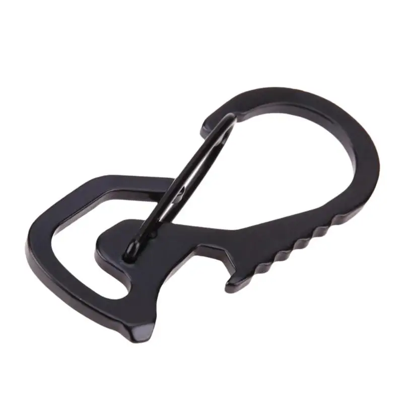 Locking Carabiner Keychain Bottle Opener Locking Climbing Carabiner Clips Aluminium Climbing Buckle For Hammocks Camping Key