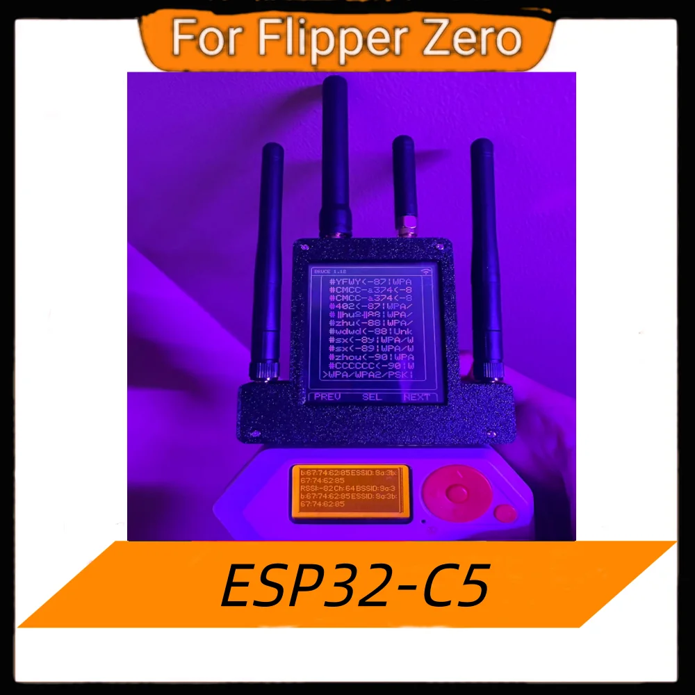 

Flipper Zero 5Gwifi Module 4-in-1: 433M (CC1101) / ESP32-C5 Predator Module / GPS Positioning Module / 2.8-inch Screen Predator