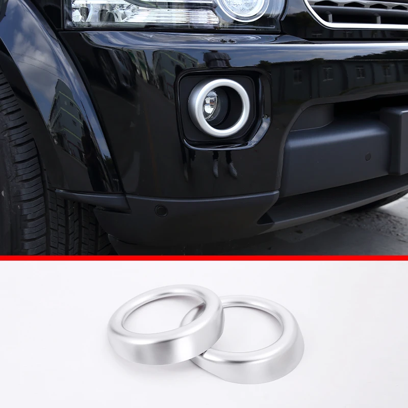 

For Land Rover Discovery 4 LR4 2014-2016 Car Accessories ABS Black Chrome Front Fog Lamp Frame Cover Trim