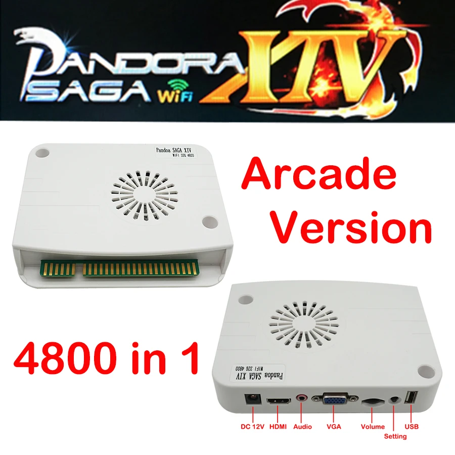 

3D Pandora Saga Box 14 4800 in 1 Wifi Arcade PCB Board Download Online More Game Save Function Support Save High Score Record