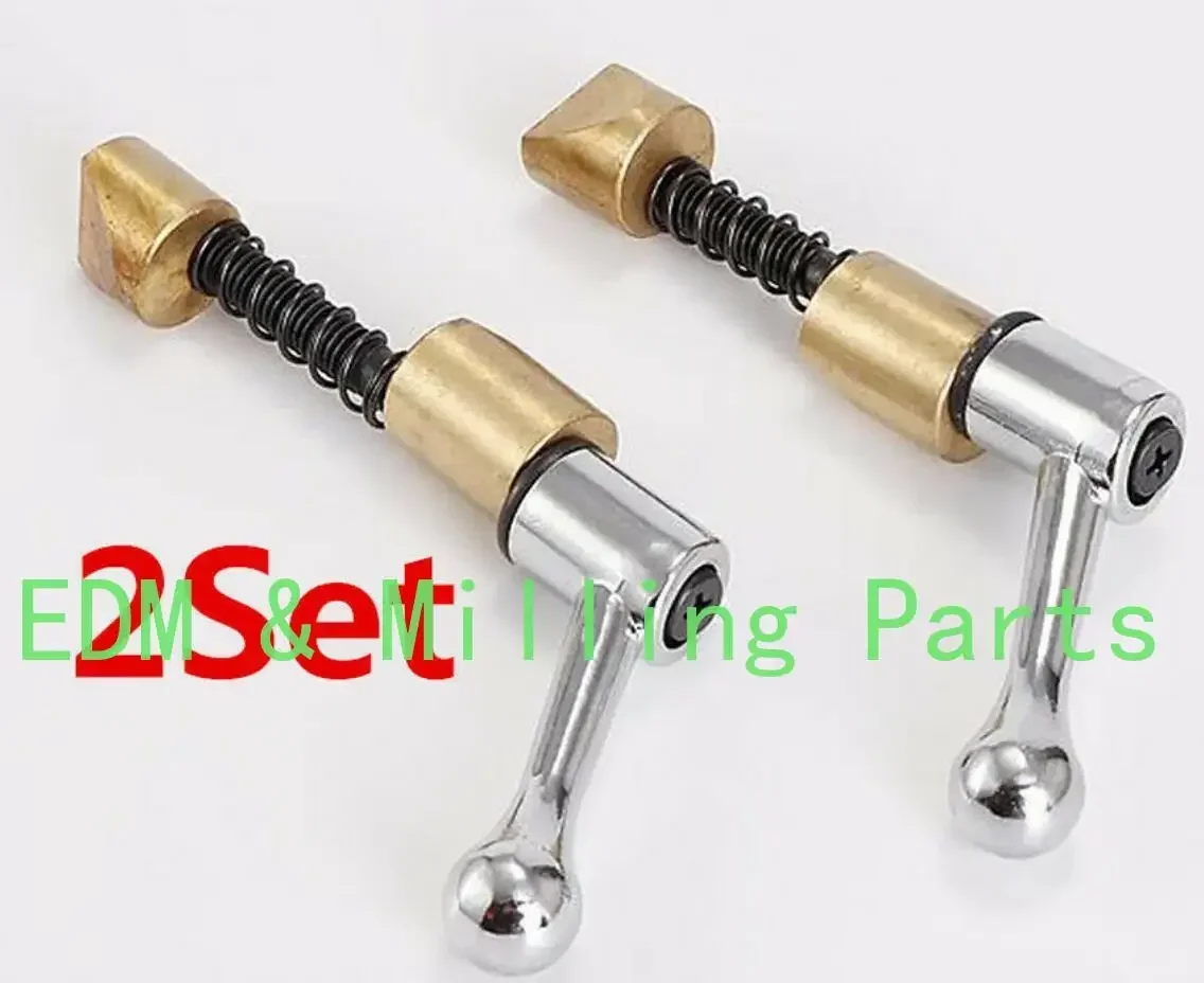 2 Set CNC Milling Machine Part Locking Handle Components Locking Screws Copper Sets 5/16-18 Thread For Bridgeport Mill Part