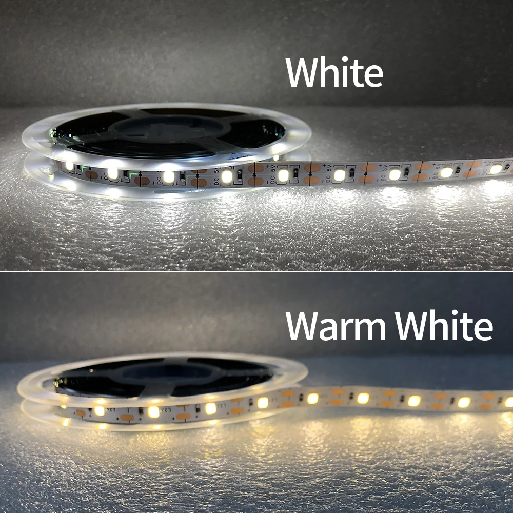 Battery LED Strips 2835 White Warm White Tira LED Strip Light TV Background Lighting Tape Home Decor Lamp 1- 5 meter easy cut1