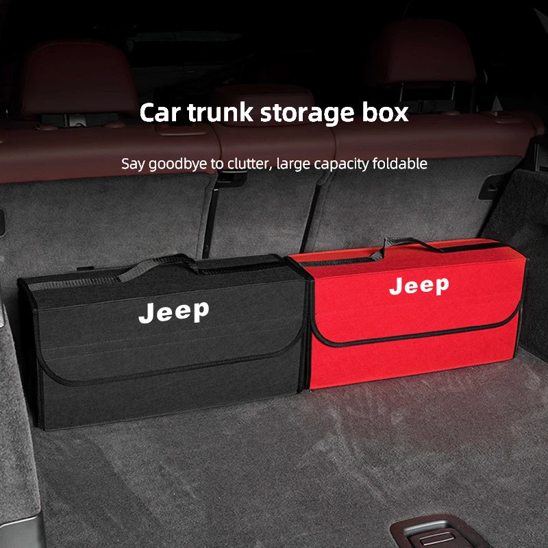 車のトランクオーガナイザーボックス大容量折りたたみ収納袋ジープレネゲードコンパスグランドチェロキーラングラーjkグラディエーター用