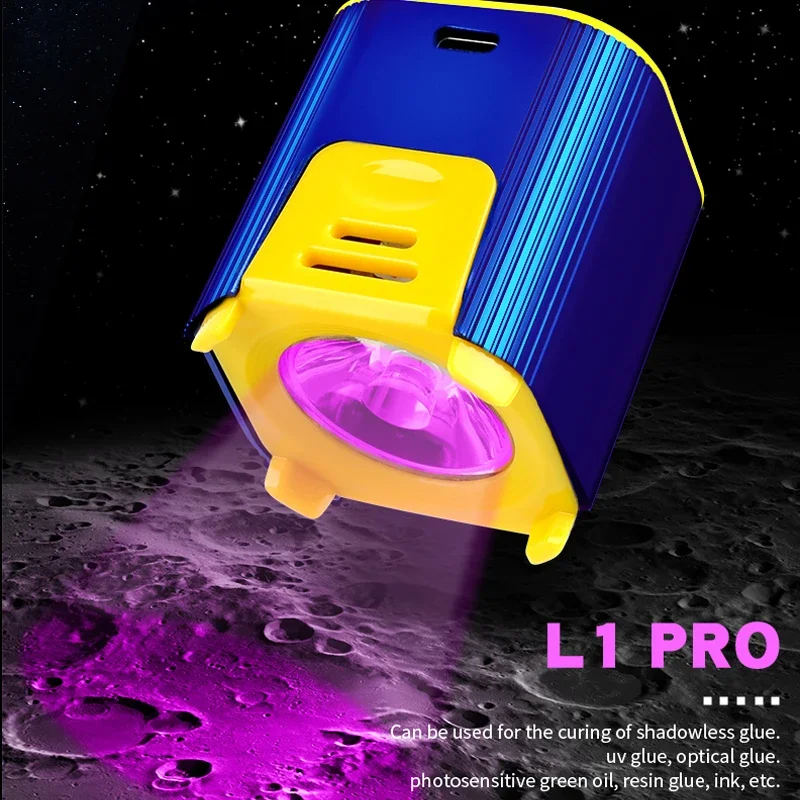 메카닉 L1/L1 프로 UV 경화 램프 지능형 더블 비즈 7W 고출력 UV 경화 라이트 메인보드 UV 접착제 경화 수리 램프 전면 이미지