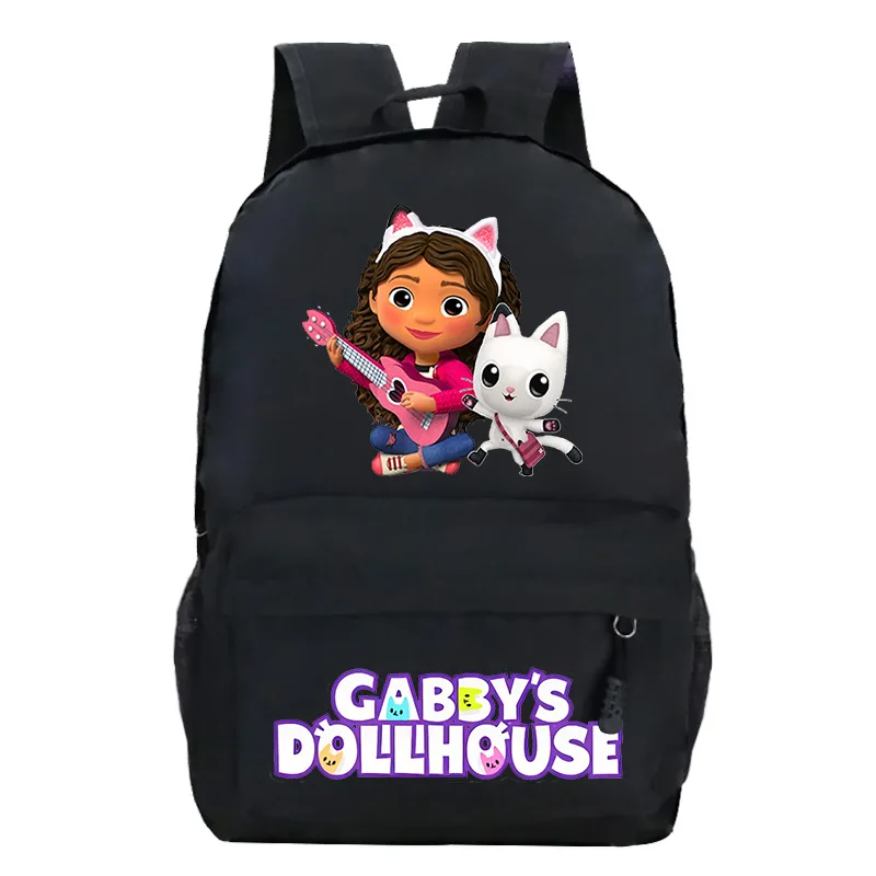 Gabby Dollhouse Backpack Boy Girl School Bags Cartoon School Backpacks Students Back to School Mochila Book Bags Teen Rusksack